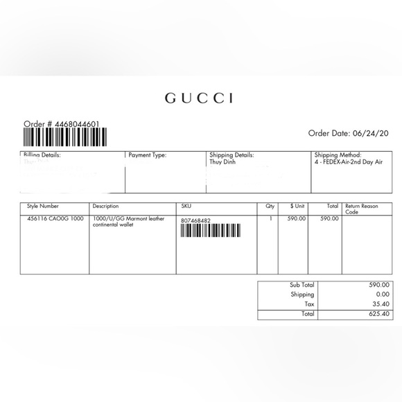 Gucci GG Marmont leather continental wallet
Style: 456116 CAO0G 1000 - Picture 14 of 14